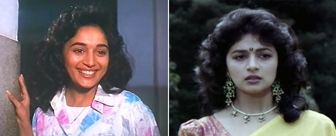 Madhuri Dixit in Prahaar and Deewana Mujhsa Nahin