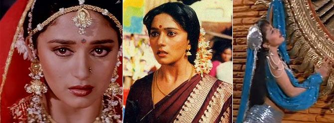 Madhuri Dixit in Ram Lakhan, Prem Pratigya and Tridev