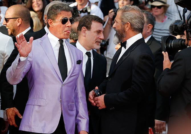 Sylvester Stallone and Mel Gibson