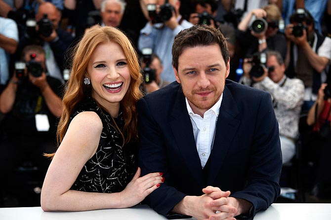 Jessica Chastain and James McAvoy
