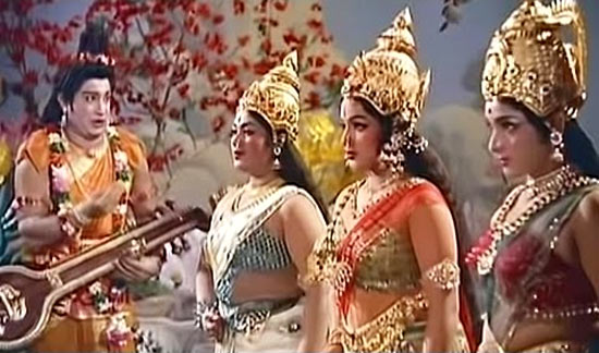 A scene from Saraswati Sabatham