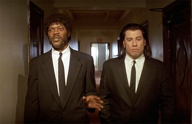 Samuel L Jackson, John Travolta in Pulp Fiction