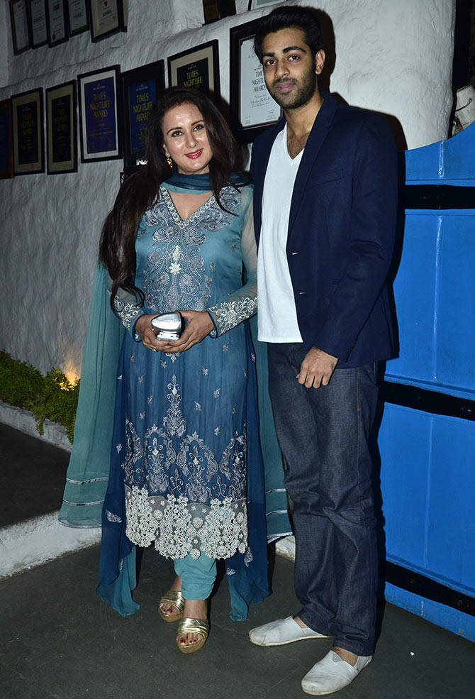 Poonam Dhillon with Anmil Thakeria