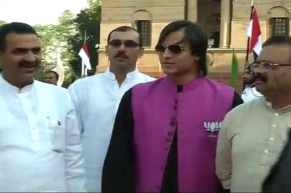 Vivek Oberoi at the swearing-in ceremony