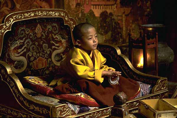 Tenzin Yeshi Paichang as the young Dalai Lama in Kundun