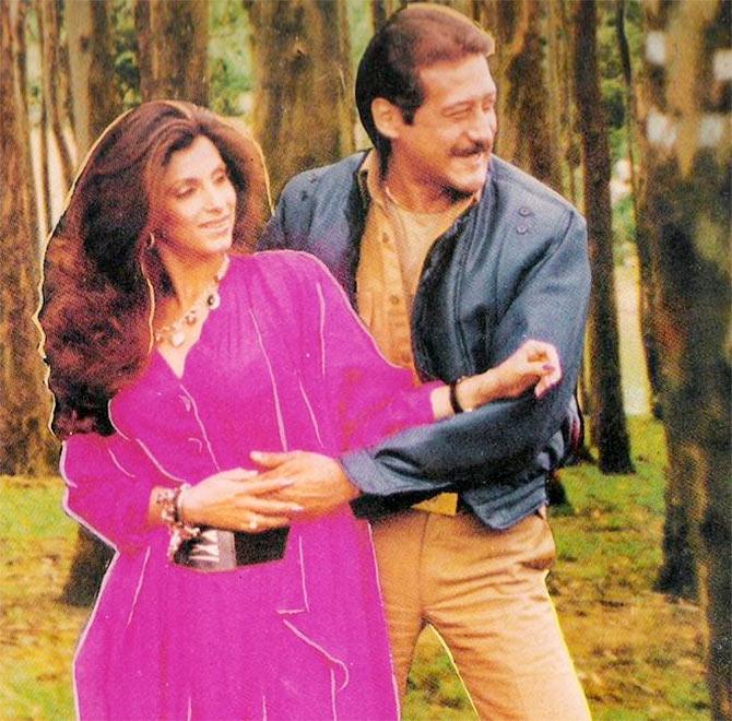 Dimple Kapadia and Jackie Shroff in Ram Lakhan