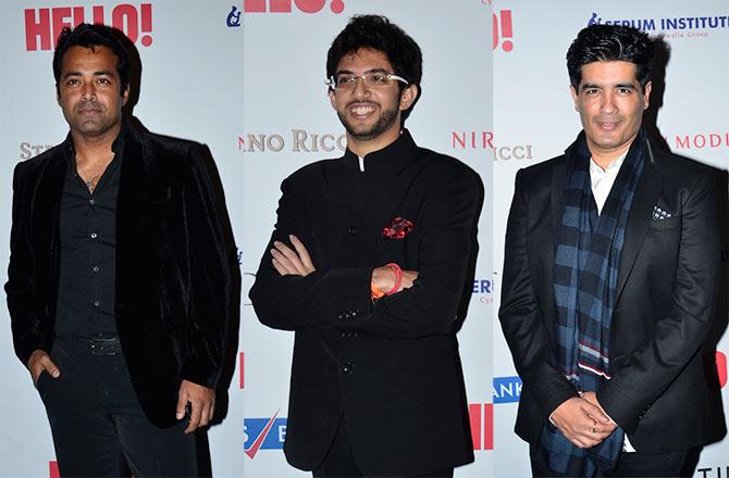 Leander Paes, Aditya Thackeray, Manish Malhotra