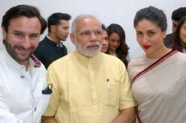Saif Ali Khan, Narendra Modi and Kareena Kapoor
