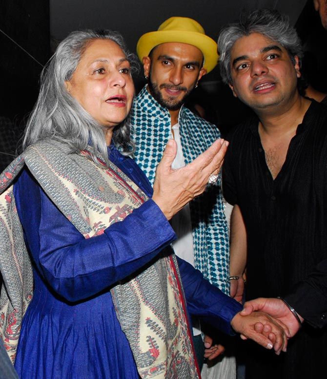 Jaya Bachchan, Ranveer Singh and Shaad Ali