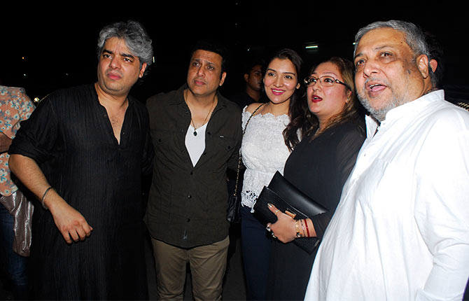 Shaad Ali, Govinda, Namrata, Sunita and Kirti Kumar