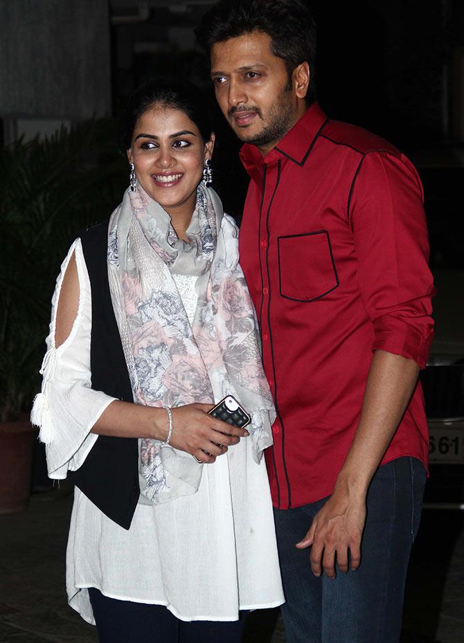 Ritesh Deshmukh came with Genelia D'souza