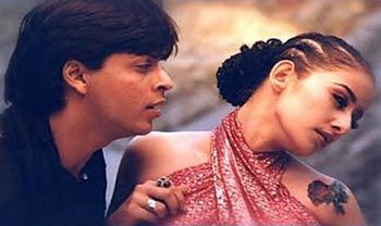 Shah Rukh Khan and Manisha Koirala in Mani Ratnam's Dil Se.