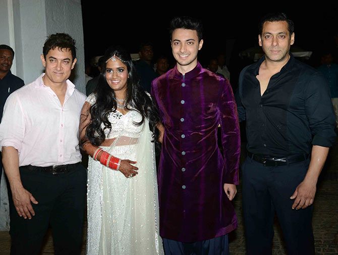 Aamir Khan, Arpita Khan, Ayush Sharma, Salman Khan