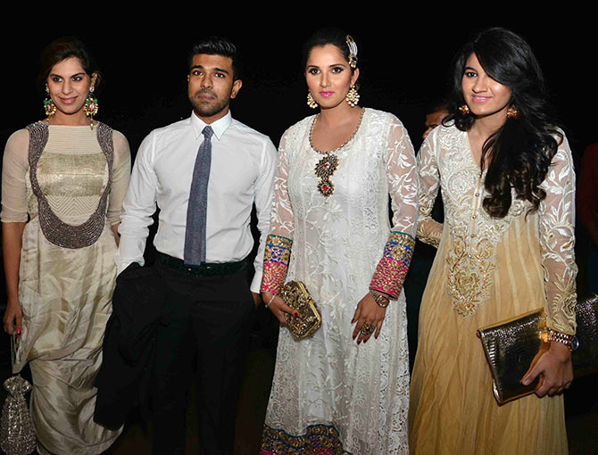 Ramcharan Teja, Upasna, Srija, Sania Mirza