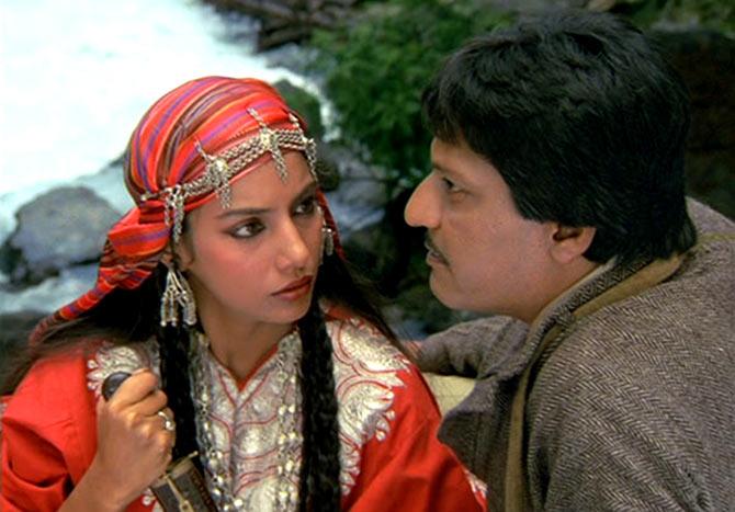 Shabana Azmi and Amol Palekar in Khamosh