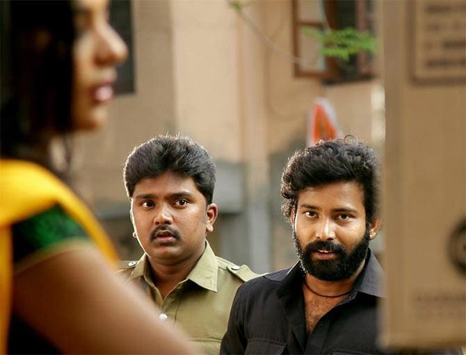 A still from Thirudan Police