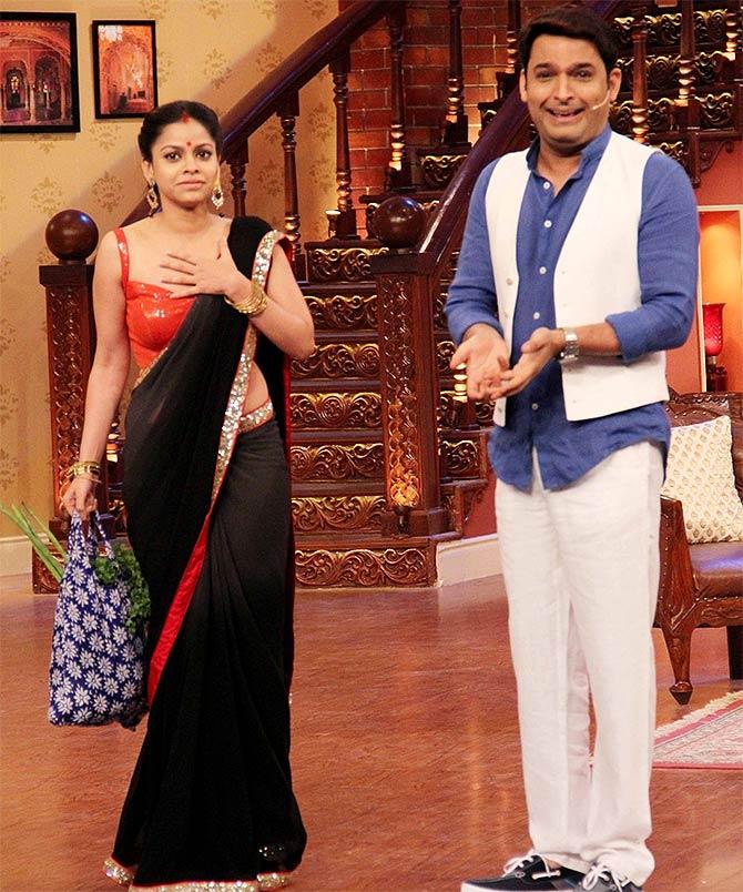 Sumona Chakravarti and Kapil Sharma