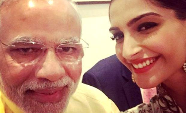 Narendra Modi and Sonam Kapoor