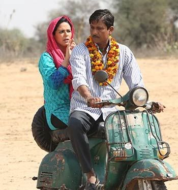Mona Singh and Adil Hussain in Zed Plus