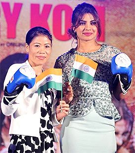 Mary Kom and Priyanka Chopra