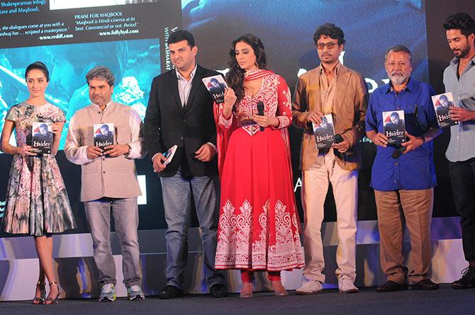 Shraddha Kapoor, Vishal Bhardwaj, Siddharth Roy Kapur, Tabu, Irrfan, Pankaj Kapoor, Shahid Kapoor