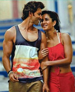 Hrithik Roshan and Katrina Kaif in Bang Bang