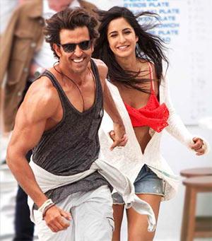 Hrithik Roshan and Katrina Kaif in Bang Bang