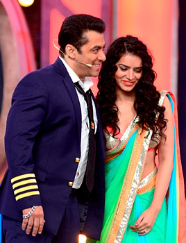 Salman Khan with Sukirti Kandpal