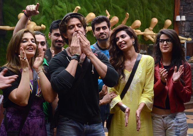 Hrithik Roshan in Bigg Boss house