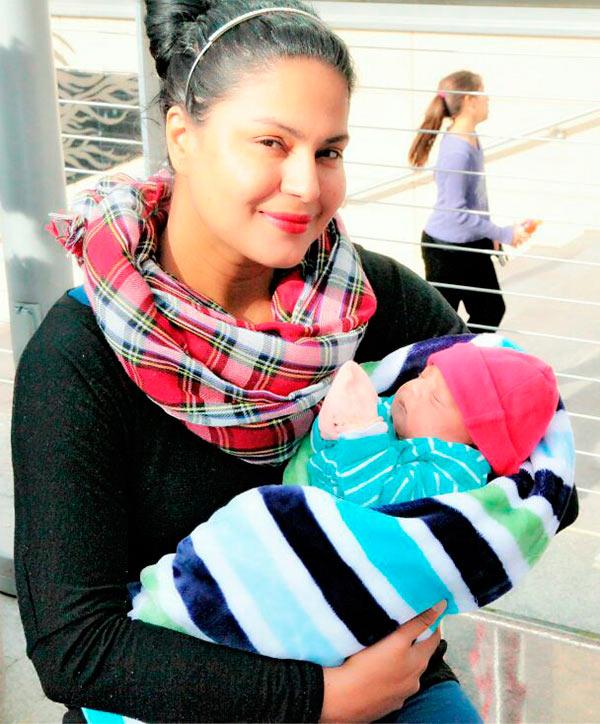 Veena Malik with her son Abram