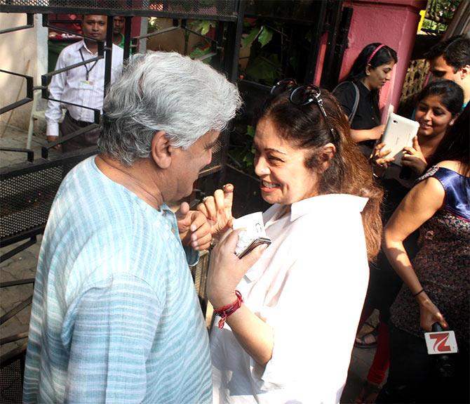 Javed Akhtar and Kirron Kher