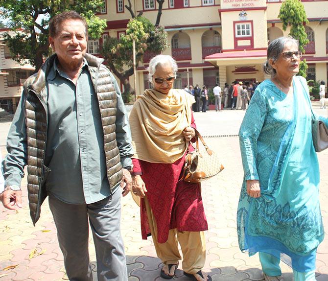 Waheeda Rehman, Salim Khan and Salma Khan