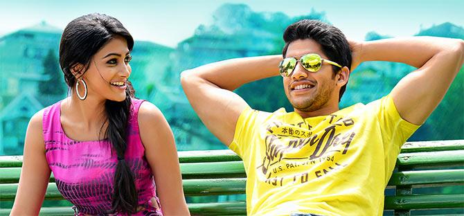 Pooja Hegde and Naga Chaitanya in Oka Laila Kosam