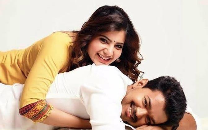 Vijay and Samantha Ruth Prabhu in Kaththi