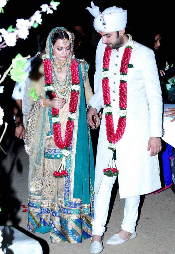 Dia Mirza and Sahil Sangha