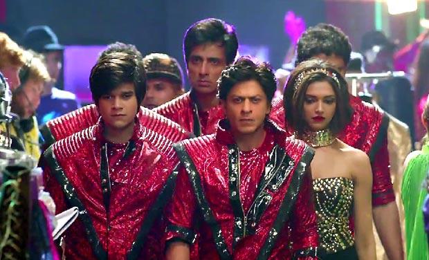 Shahrukh Khan, Deepika Padukone, Abhishek Bachchan, Boman Irani, Vivaan Shah, Sonu Sood in Happy New Year