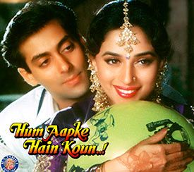 Salman Khan and Madhuri Dixit in Hum Aapke Hain Koun