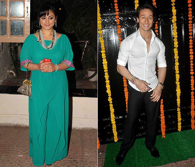 Divya Dutta and Tiger Shroff