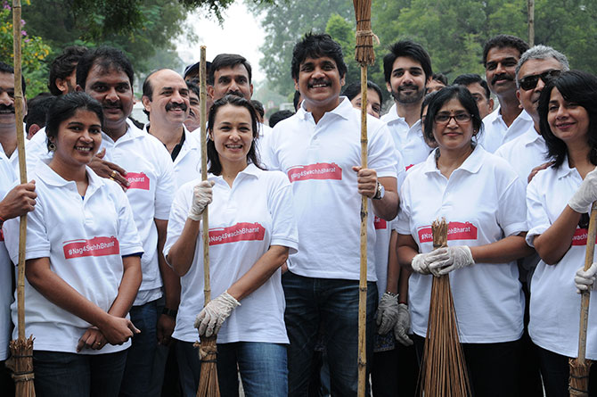 Amala Paul and Nagarjuna