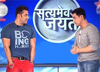 Salman Khan and Aamir Khan on Satyamev Jayate