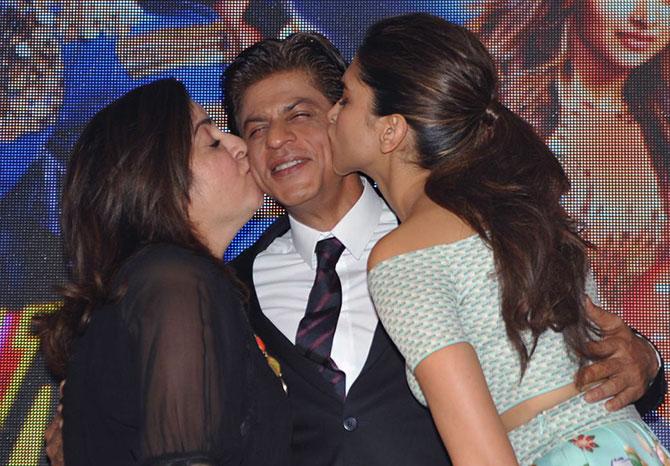 Farah Khan, Shah Rukh Khan Deepika Padukone