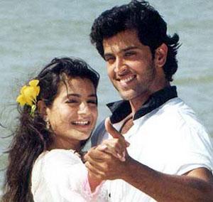 Ameesha Patel, Hrithik Roshan in Kaho Naa Pyaar Hai