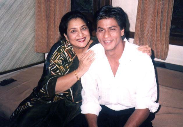 Tabassum with Shah Rukh Khan