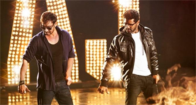 Ajay Devgn, Prabhu Deva in Action Jackson