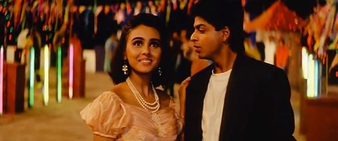 Suchitra Krishnamoorty and Shah Rukh Khan in Kabhi Haan Kabhi Naa