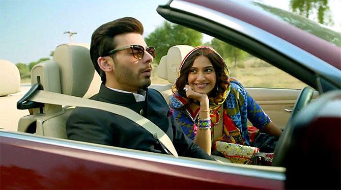 Fawad Khan and Sonam Kapoor in Khoobsurat