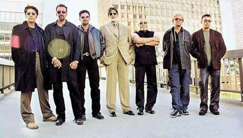 Kumar Gaurav, Sanjay Dutt, Suneil Shetty, Amitabh Bachchan, Mahesh Manjrekar and Lucky Ali in Kaante