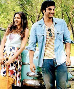 Deepika Padukone and Arjun Kapoor in Finding Fanny