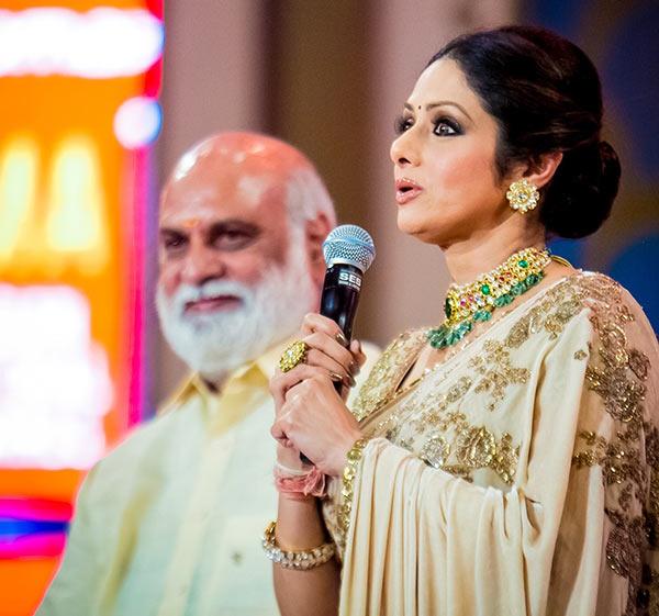 Raghvendra Rao recieved lifetime award from sridevi