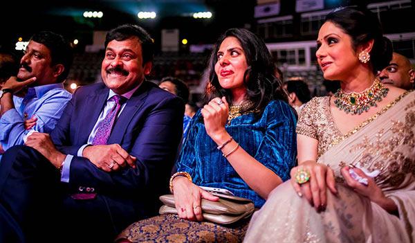 Chiranjeevi, Maheswari and Sridevi